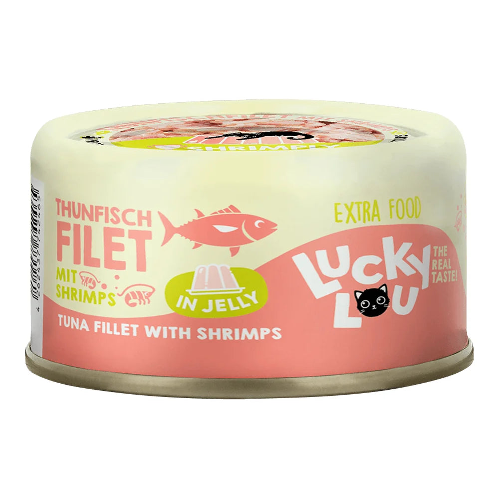 Lucky Lou EXTRA FOOD Thunfisch & Shrims in Jelly 70g Dose