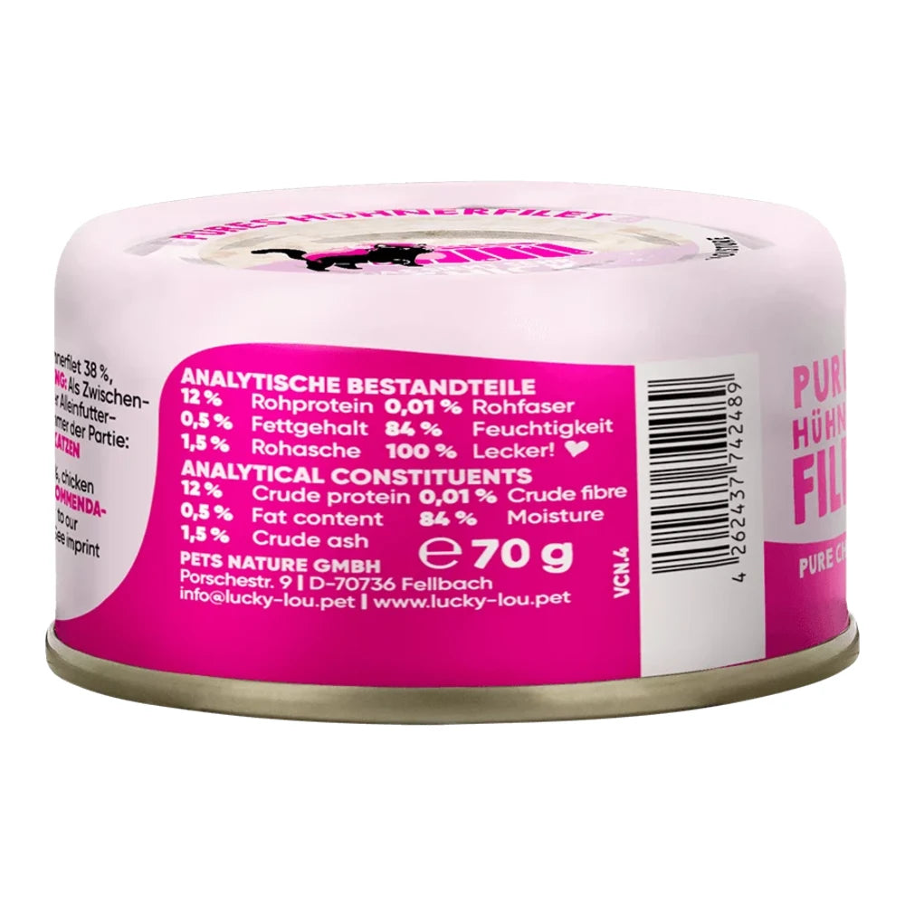 Lucky Lou EXTRA FOOD Hühnerfilet in Jelly 70g Dose