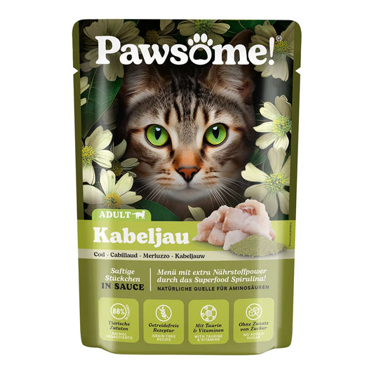 Pawsome Adult Kabeljau 85g
