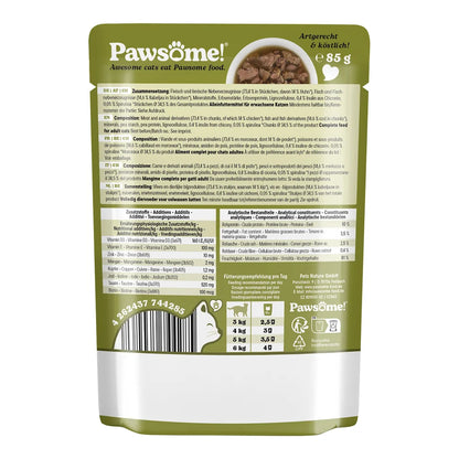 Pawsome Adult Kabeljau 85g
