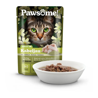 Pawsome Adult Kabeljau 85g