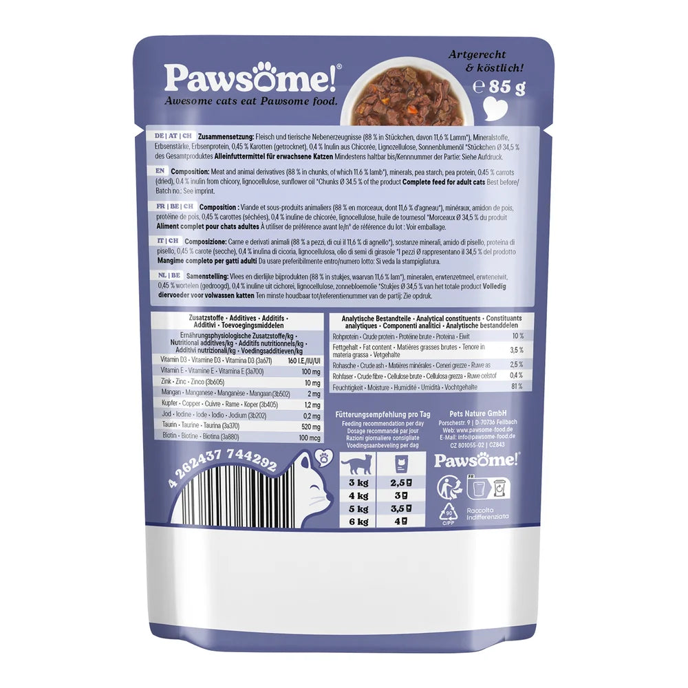 Pawsome Adult Lamm 85g