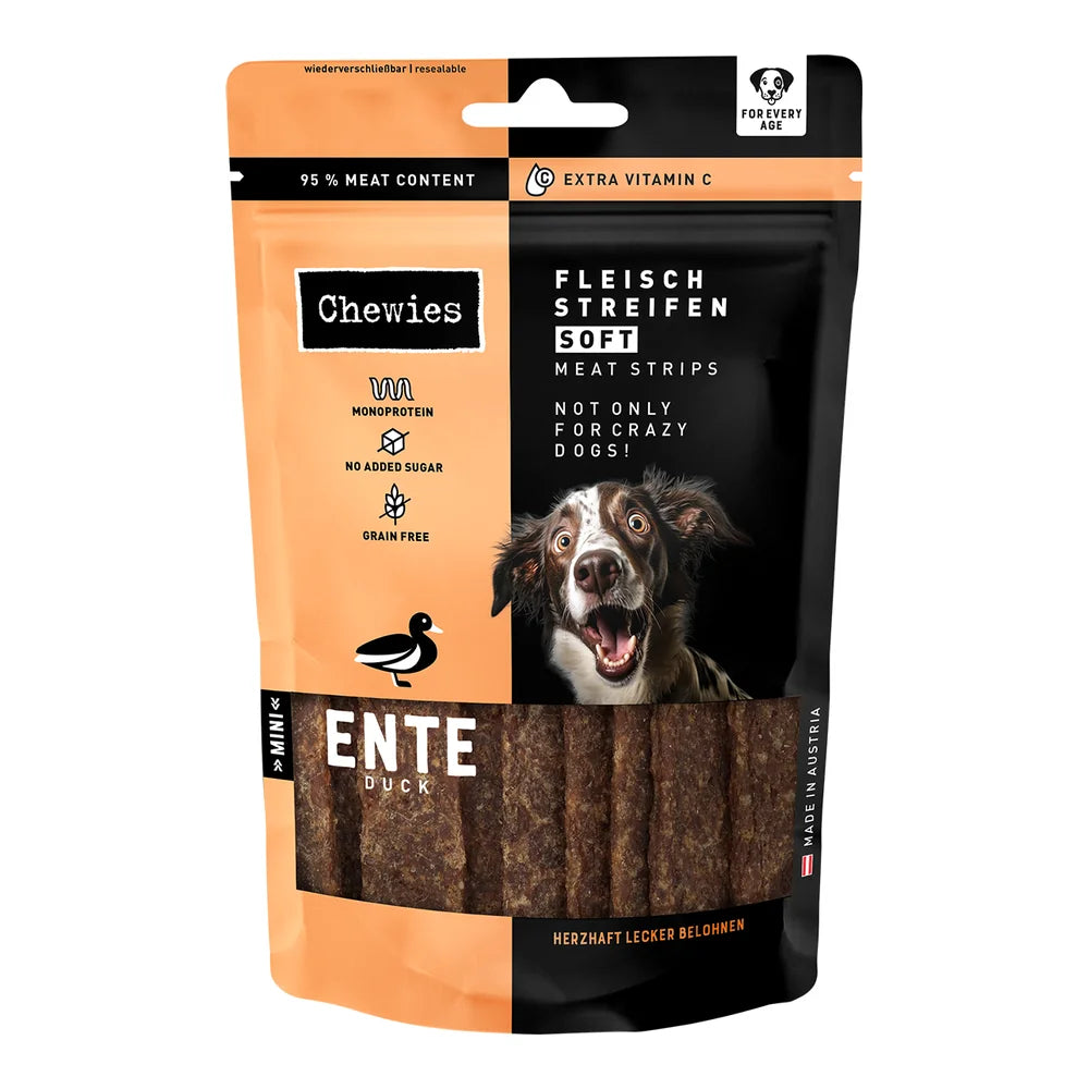 Chewies Fleischstreifen SOFT Mini Ente 70g
