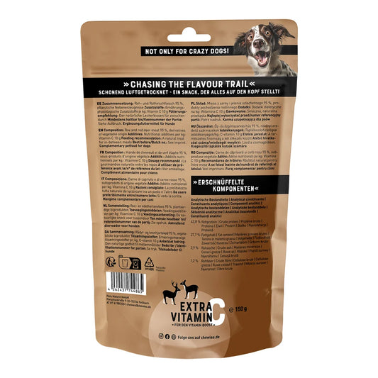 Chewies Fleischstreifen SOFT Maxi Reh & Hirsch150g