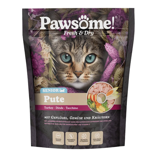 Pawsome Fresh & Dry Senior Pute 750g