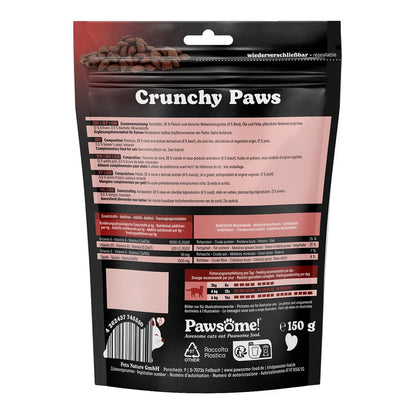 Pawsome Crunchy Paws Rind 150g