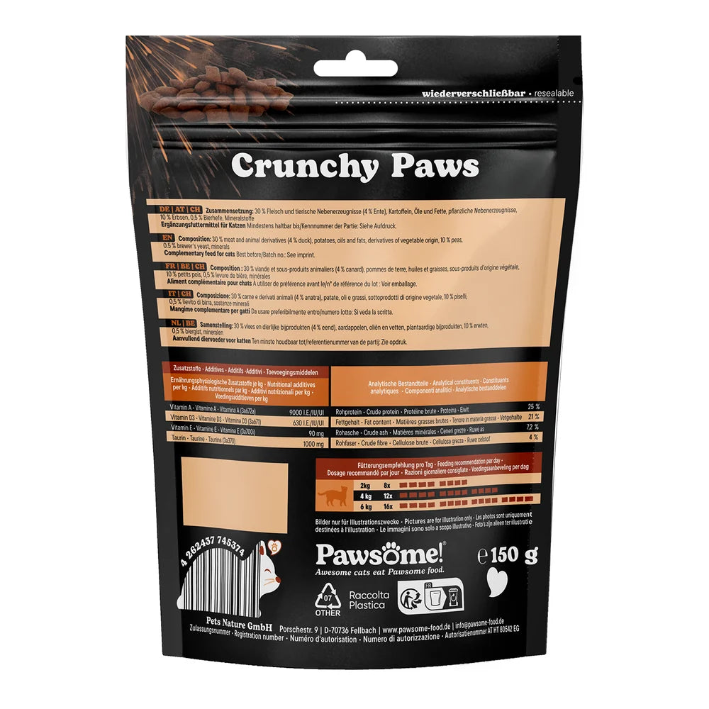 Pawsome Crunchy Paws Ente 150g