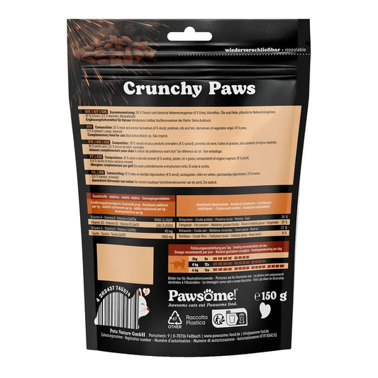 Pawsome Crunchy Paws Ente 150g