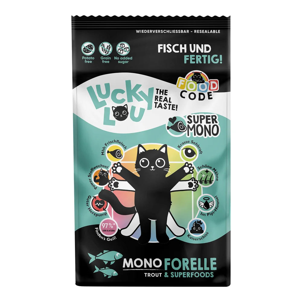 Lucky Lou Food Code Mono Forelle