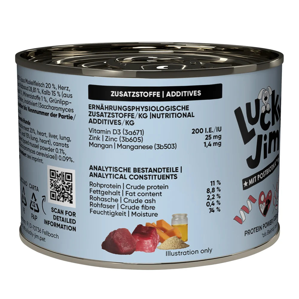Lucky Jim MINI Junior Rind & Kalb 200g