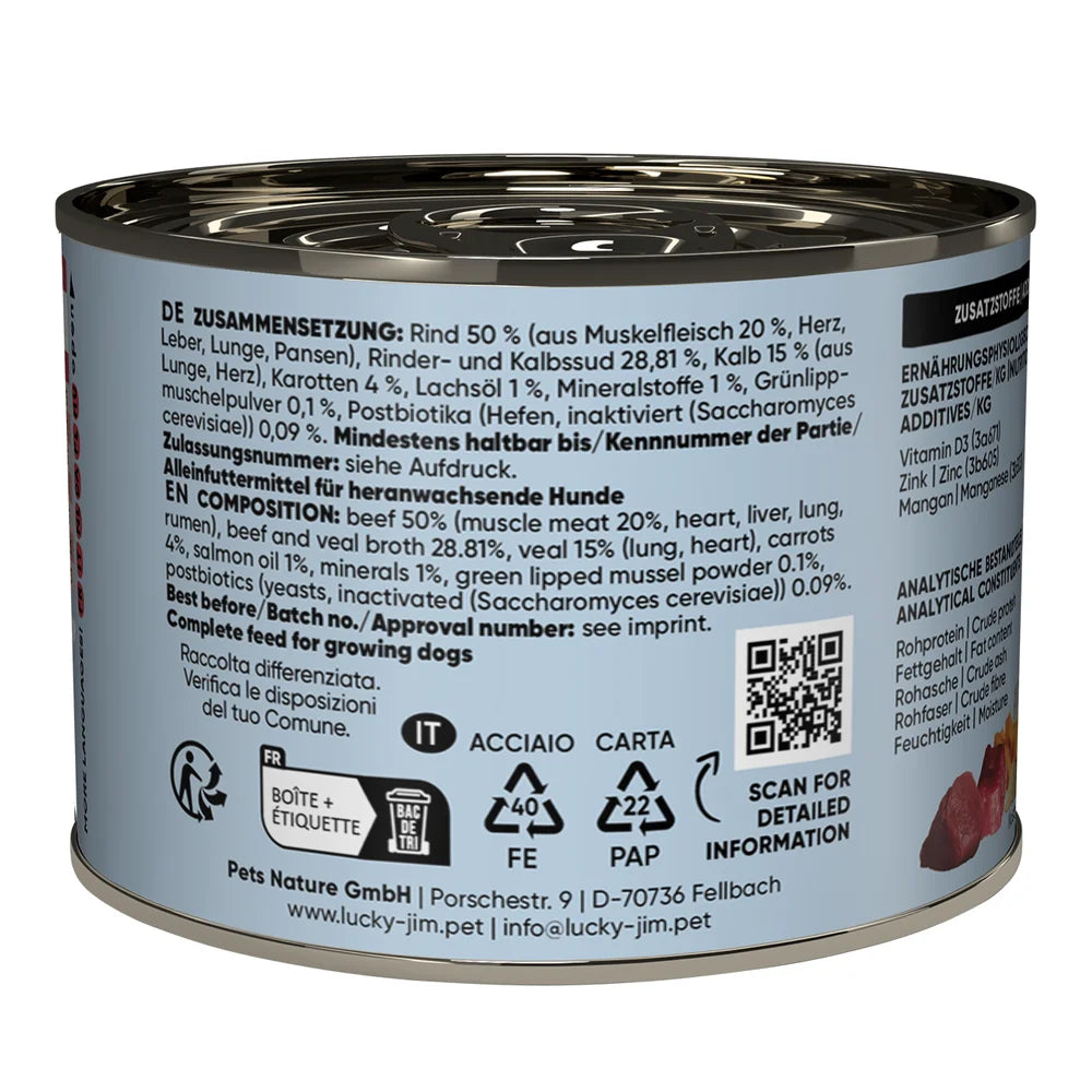 Lucky Jim MINI Junior Rind & Kalb 200g