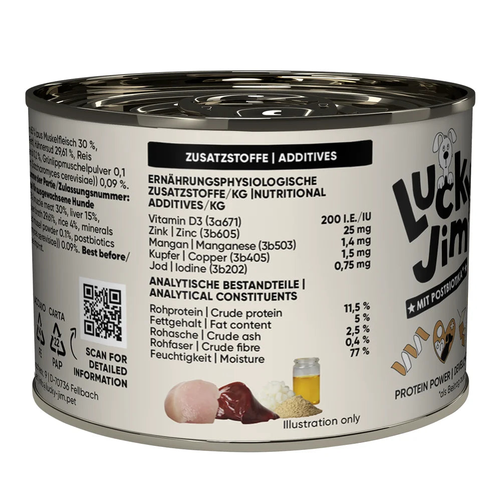 Lucky Jim MINI Adult Huhn & Leber 200g