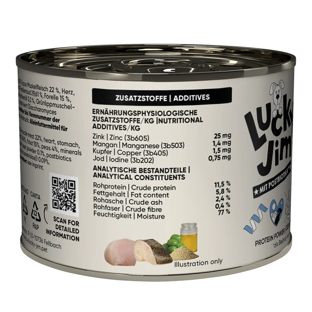 Lucky Jim MINI Adult Huhn & Forelle 200g