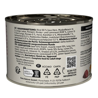 Lucky Jim MINI Adult Rind & Lamm 200g