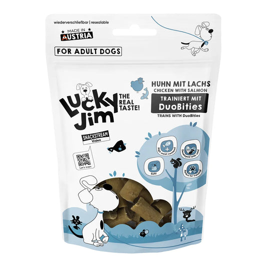 Lucky Jim DuoBities Huhn mit Lachs 70g