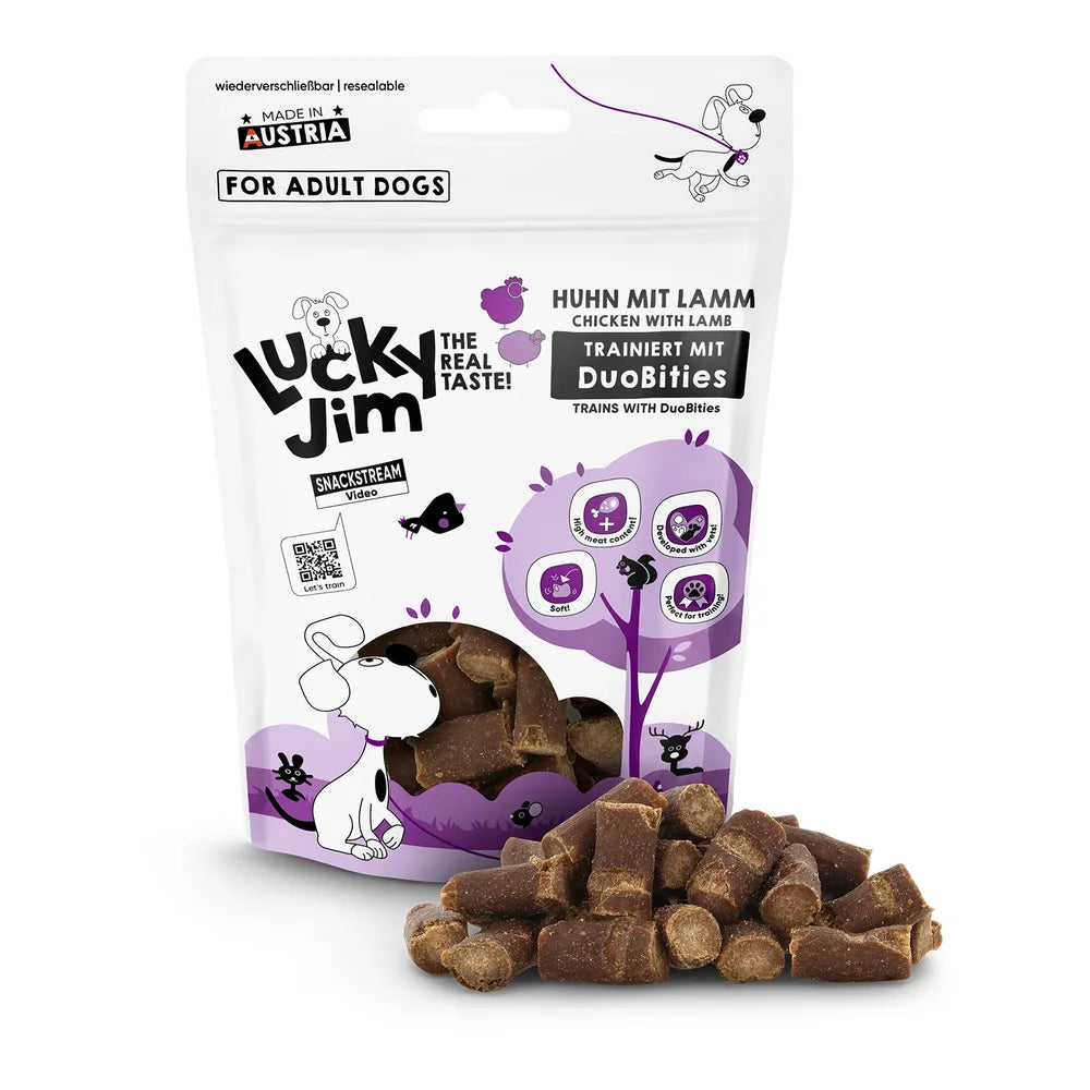 Lucky Jim DuoBities Huhn mit Lamm 70g