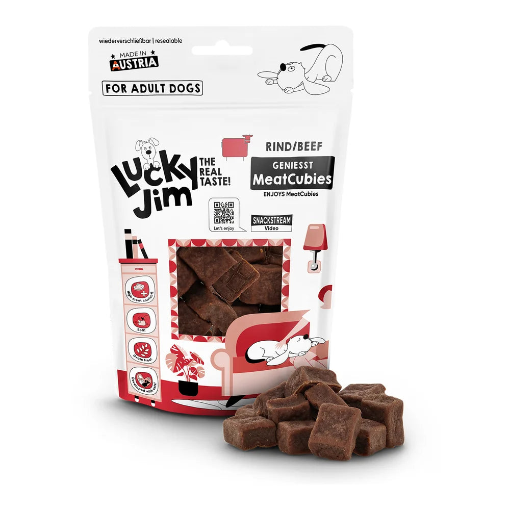 Lucky Jim MeatCubies Rind 70g