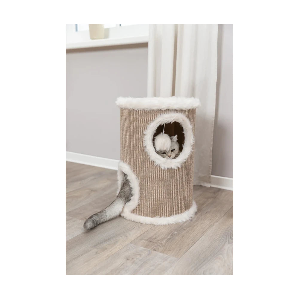 TRIXIE Cat Tower Edoardo, 50cm, taupe/creme