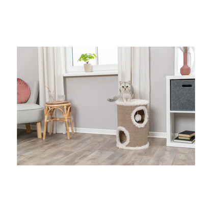 TRIXIE Cat Tower Edoardo, 50cm, taupe/creme