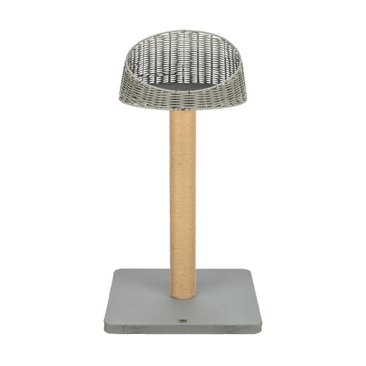 TRIXIE Outdoor Kratzbaum Amalia aus Polyrattan 88cm, grau