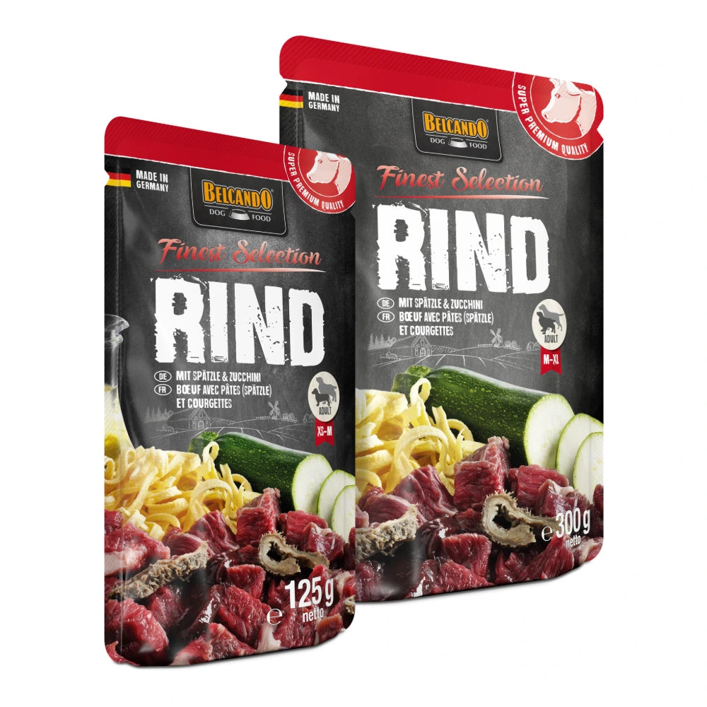 Belcando® Rind und Spätzle mit Zucchini