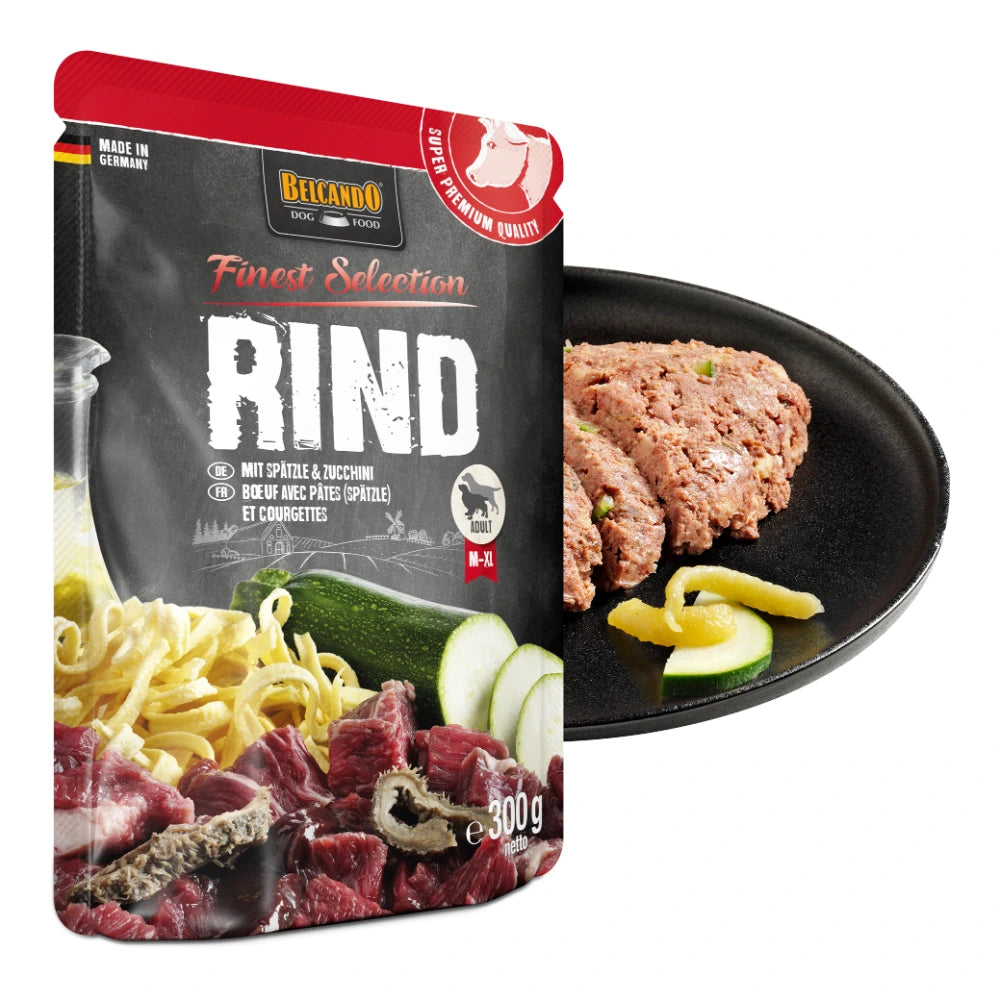 Belcando® Rind und Spätzle mit Zucchini