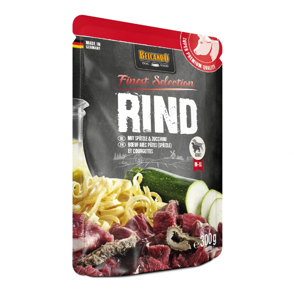 Belcando® Rind und Spätzle mit Zucchini