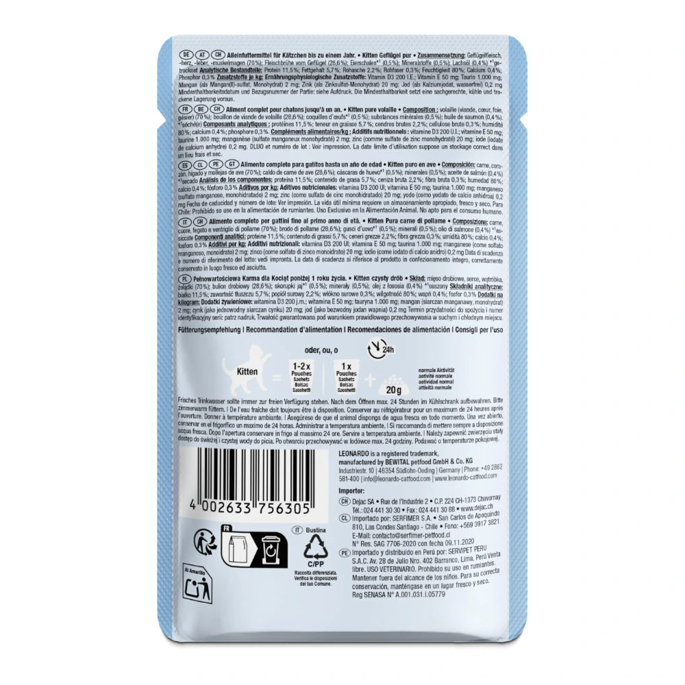 Leonardo® Kitten Geflügel 85g