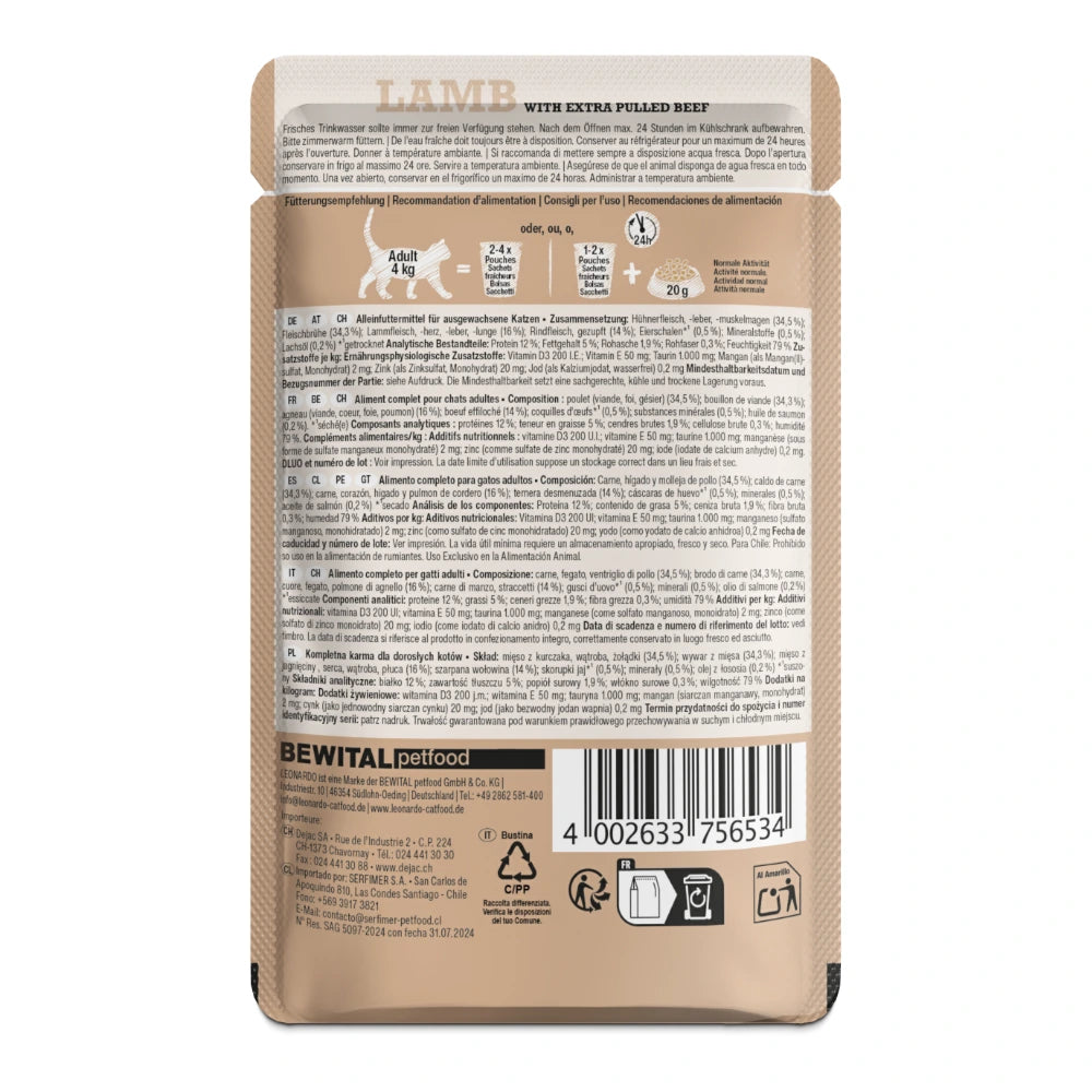 Leonardo® Lamb & Extra Pulled Beef 70g