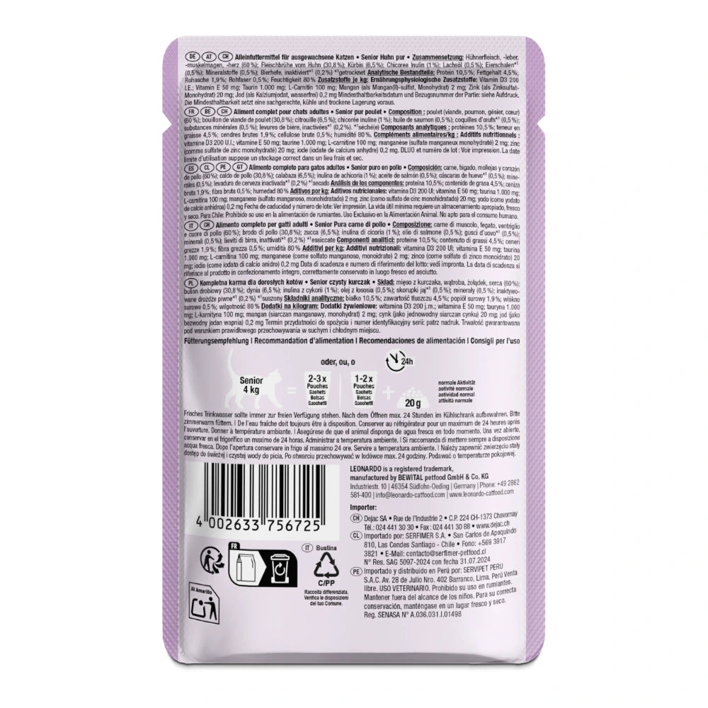 Leonardo® Senior Huhn 85g