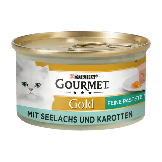 GOURMET Gold Feine Pastete mit Seelachs & Karotten 85g