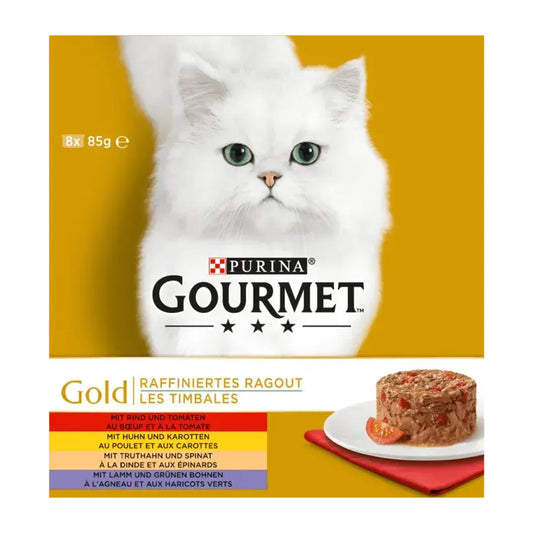 GOURMET Gold Raffiniertes Ragout mit Fleischvariationen 8x85g