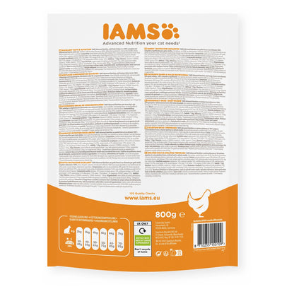 IAMS Trockenfutter Adult mit frischem Huhn 800g