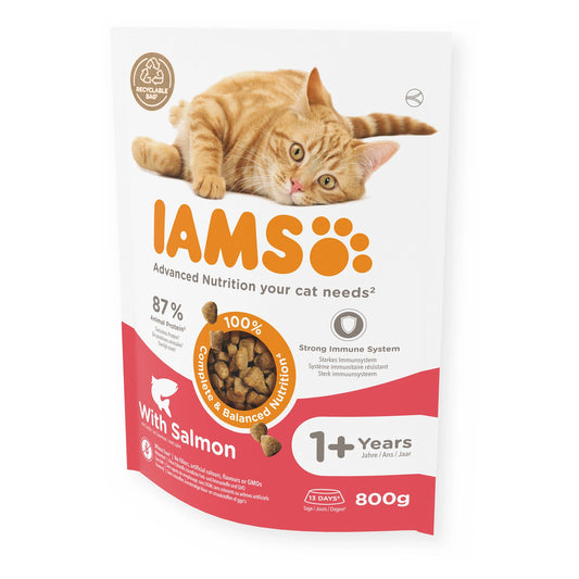 IAMS Trockenfutter Adult mit Lachs 800g