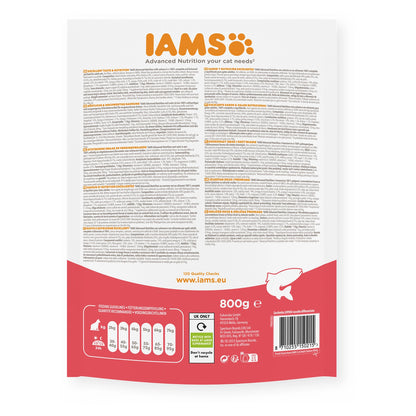 IAMS Trockenfutter Adult mit Lachs 800g