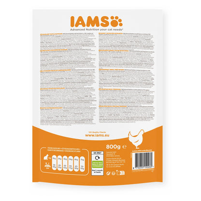 IAMS Trockenfutter Senior 7+ mit frischem Huhn 800g