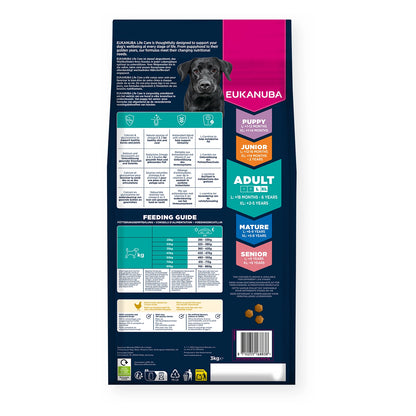 EUKANUBA Adult für Hunde großer Rassen mit frischem Huhn 3kg
