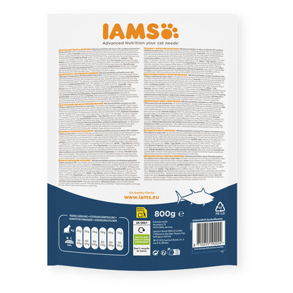 IAMS Trockenfutter für ältere Katzen mit Thunfisch 800g