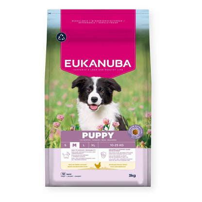EUKANUBA Puppy für mittelgroßer Rassen mit frischem Huhn 3kg