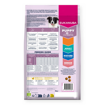 EUKANUBA Puppy für mittelgroßer Rassen mit frischem Huhn 3kg