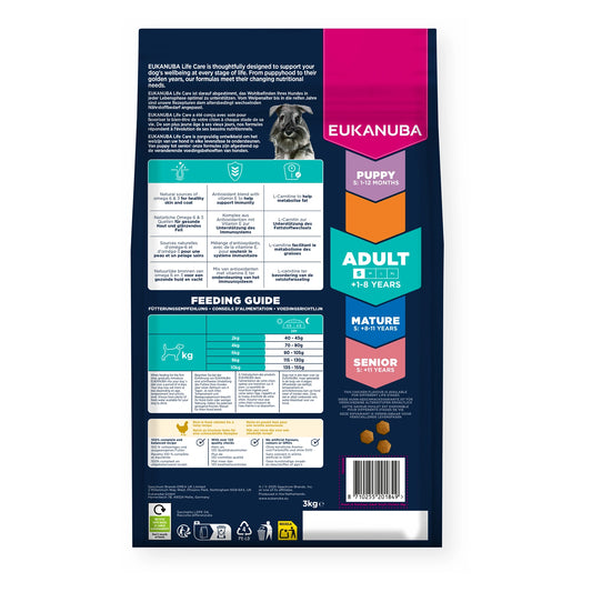 EUKANUBA Adult für kleine Rassen mit frischem Huhn 3kg