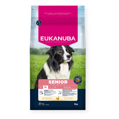 EUKANUBA Senior für mittelgroße Rassen mit frischem Huhn 3kg