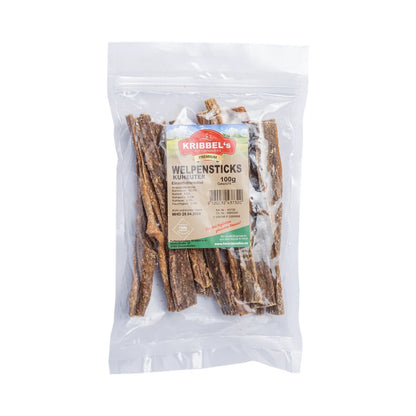 Kribbel's Welpensticks Kuheuter 100g