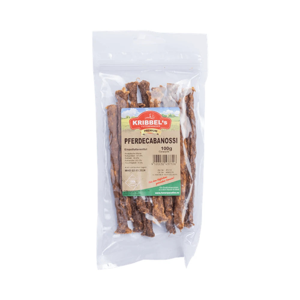 Kribbel's PURE Pferde Cabanossi 100g