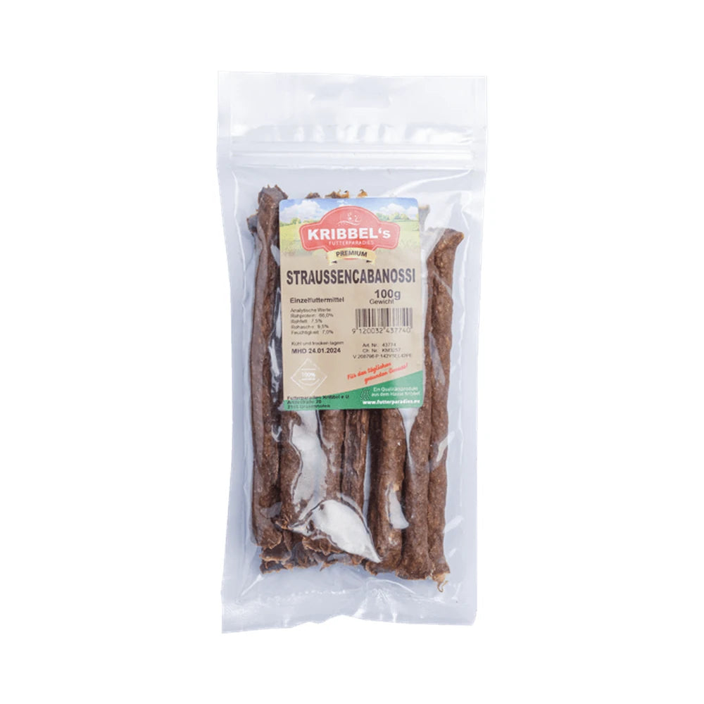 Kribbel's PURE Strauß Cabanossi 100g