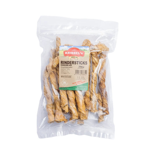 Kribbel's Rindersticks Rinderblase getr. 250g