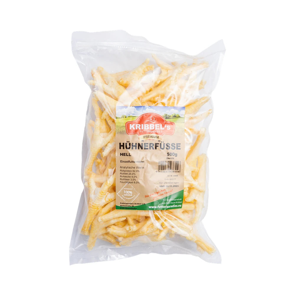 Kribbel's Hühnerfüße hell/gep. 500g