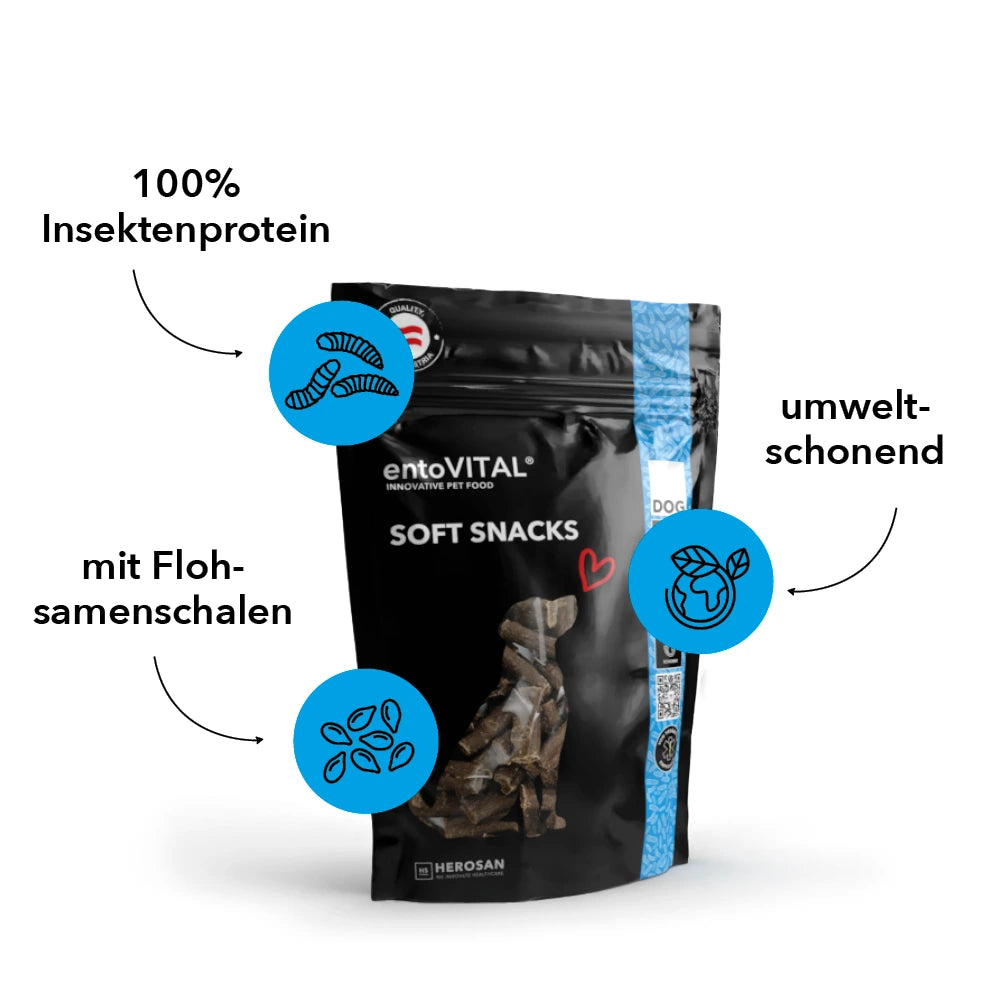 Herosan entoVITAL Soft Snacks DOG 100g