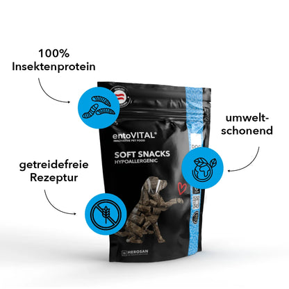 Hersoan entoVITAL Soft Snacks hypoallergenic DOG 100g