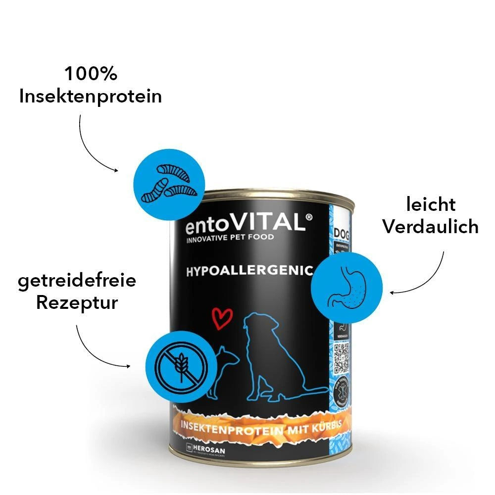 Hersoan entoVITAL DOG hypoallergenic Nassfutter